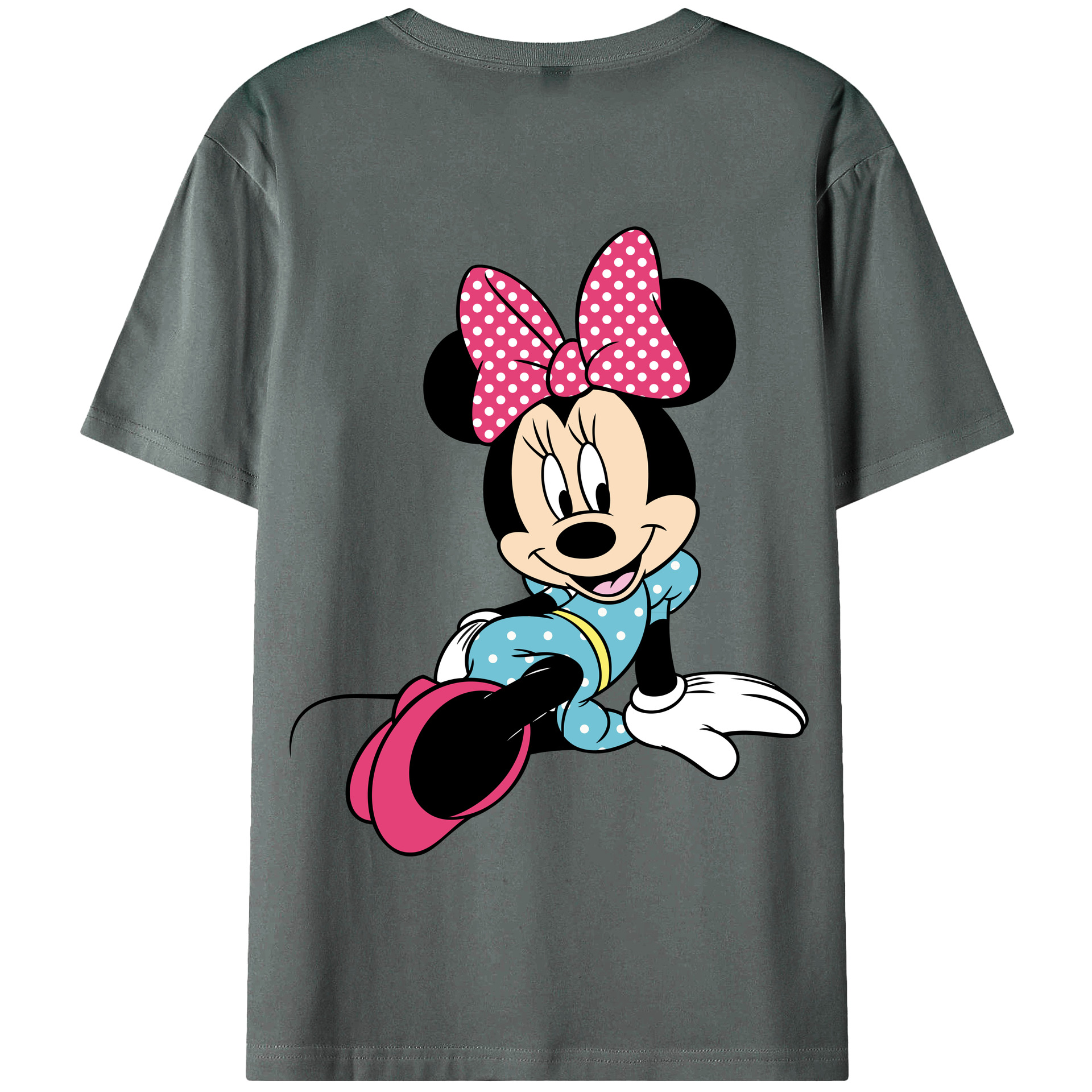 （画像用） ミッキーマウス Mickey Mouse 綿100％半袖Tシャツ（背面プリント）
